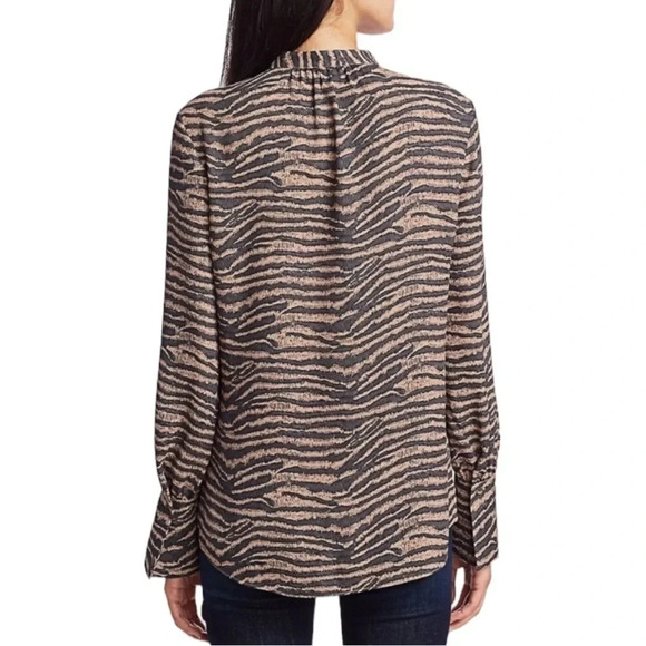 Joie Tariana Button Down Blouse in Ginger Size XS - Picture 2 of 11